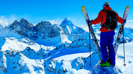İsviçre'de kayak ve snowboard